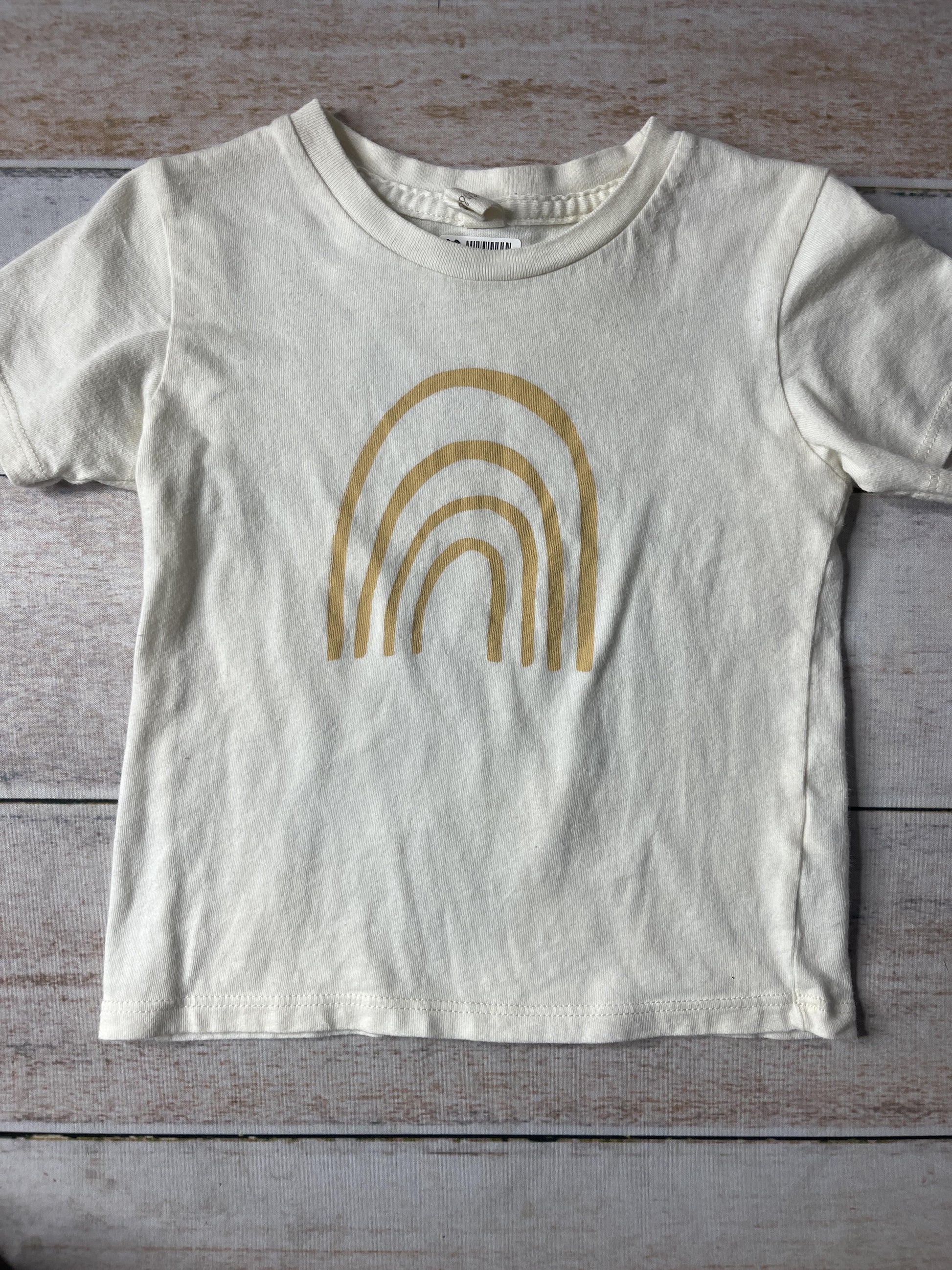 Tenth + Pine Unisex White | Brown | Rainbow T-Shirt Size: 18-24 months White | Brown | Rainbow