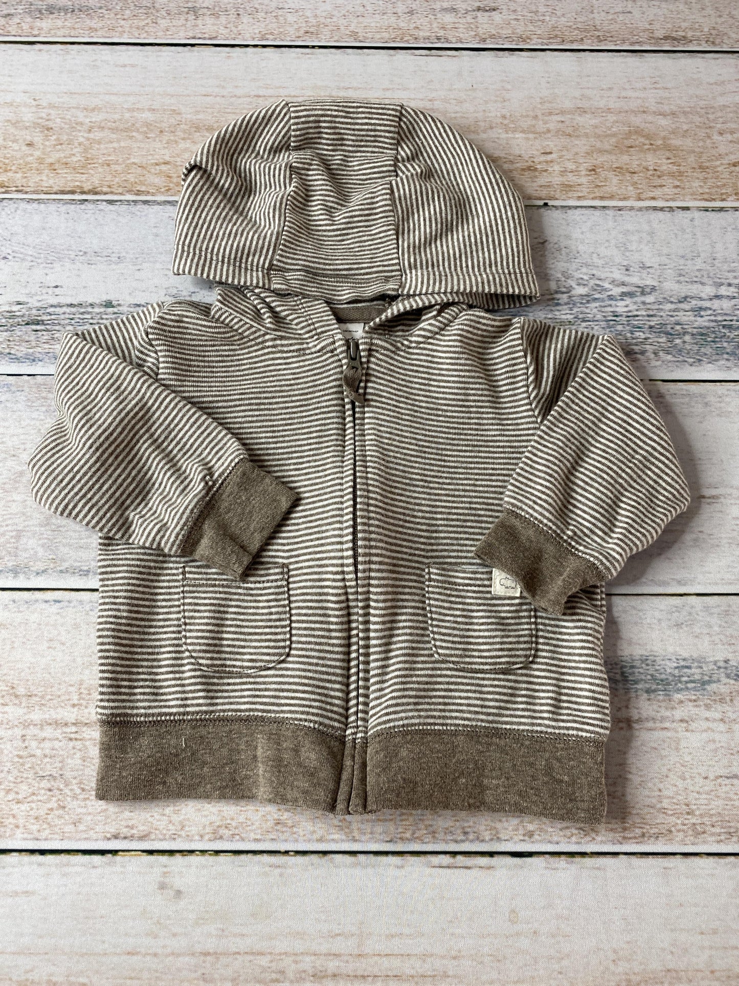 Carters Boys White | Brown | Striped Sweater Size: 9 months White | Brown | Striped