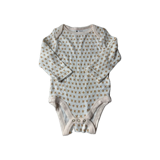 Cloud Island Unisex White | Brown Onesie Size: 6-9 months White | Brown
