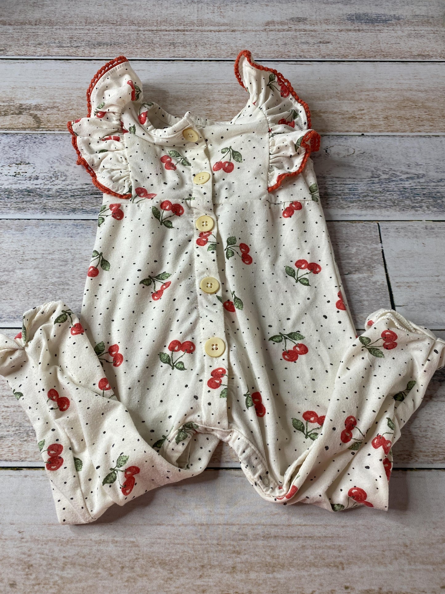 Jessica Simpson Girls White | Cherries Romper Size: 18 months White | Cherries