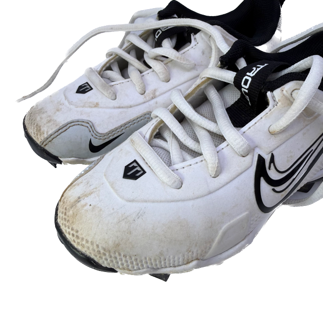 Nike Unisex White Cleats Shoes Size: Toddler 10 White Cleats