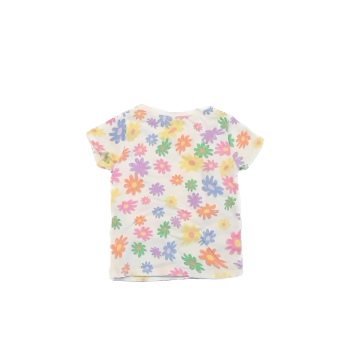 Garanimals Girls White | Colorful Floral T-Shirt Size: 2T White | Colorful Floral