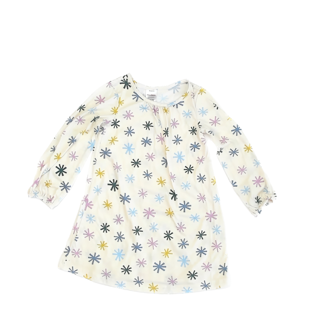 Hanna Andersson Girls White | Colorful Stars Dress Size: 5T White | Colorful Stars