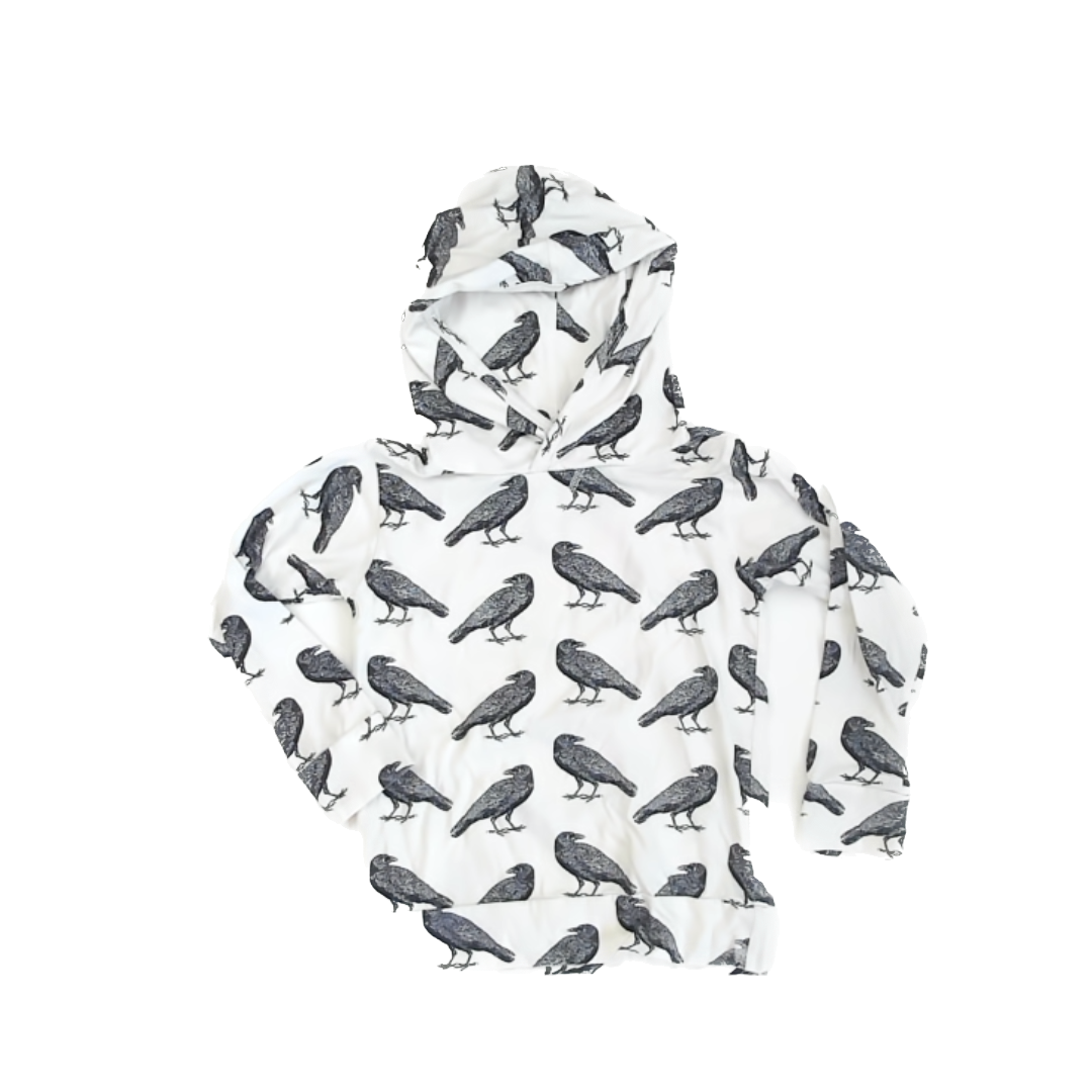 Kate Quinn Girls White | Crows Sweatshirt Size: 7 Years White | Crows