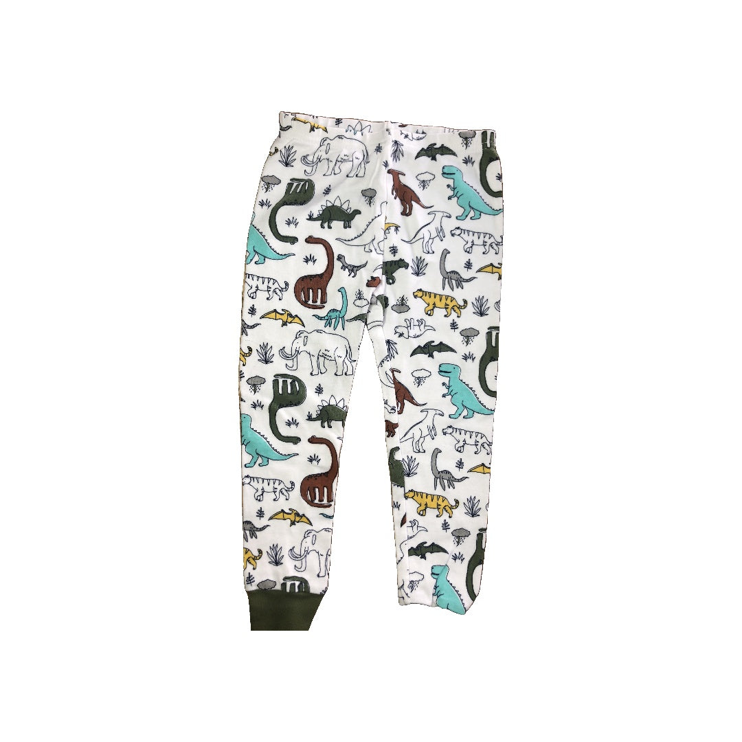 Carters Unisex White | Dinosaur Pajamas Size: 3T White | Dinosaur