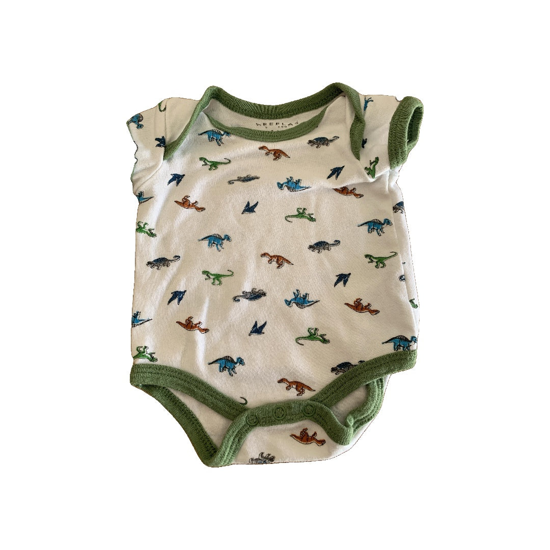 Boys White | Dinosaur Onesie Size: 0-3 months White | Dinosaur