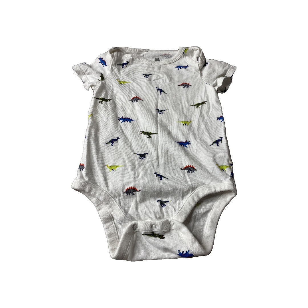 Gap Boys White | Dinosaur Onesie Size: 18-24 months White | Dinosaur