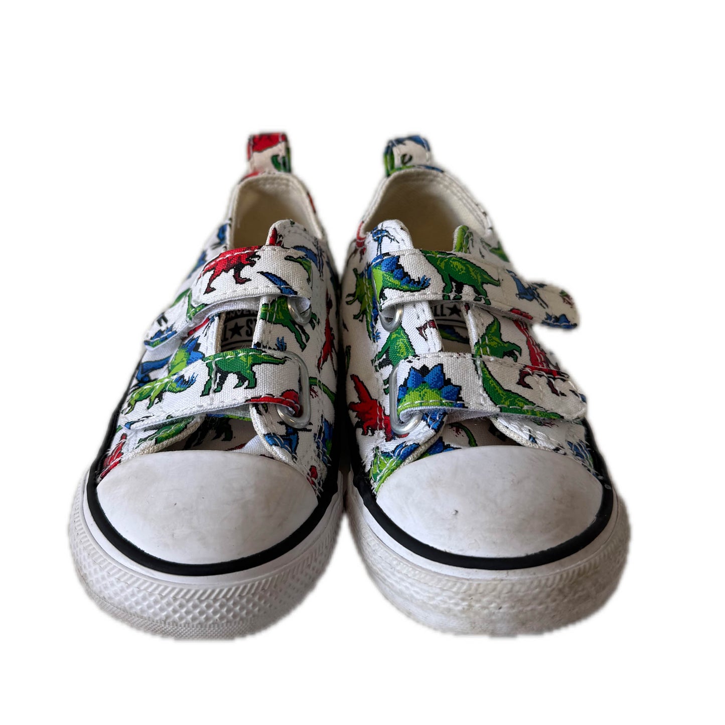 Converse Boys White DInosaurs Sneakers Size: 8 Toddler White DInosaurs