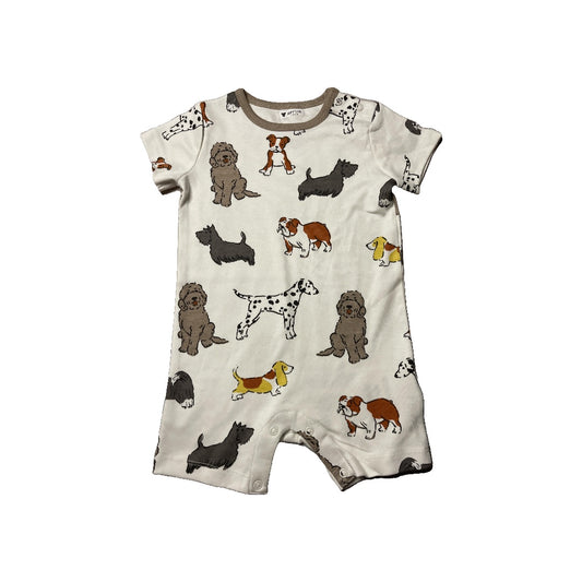 Mac & Moon Unisex White | dog Romper Size: 12 months White | dog