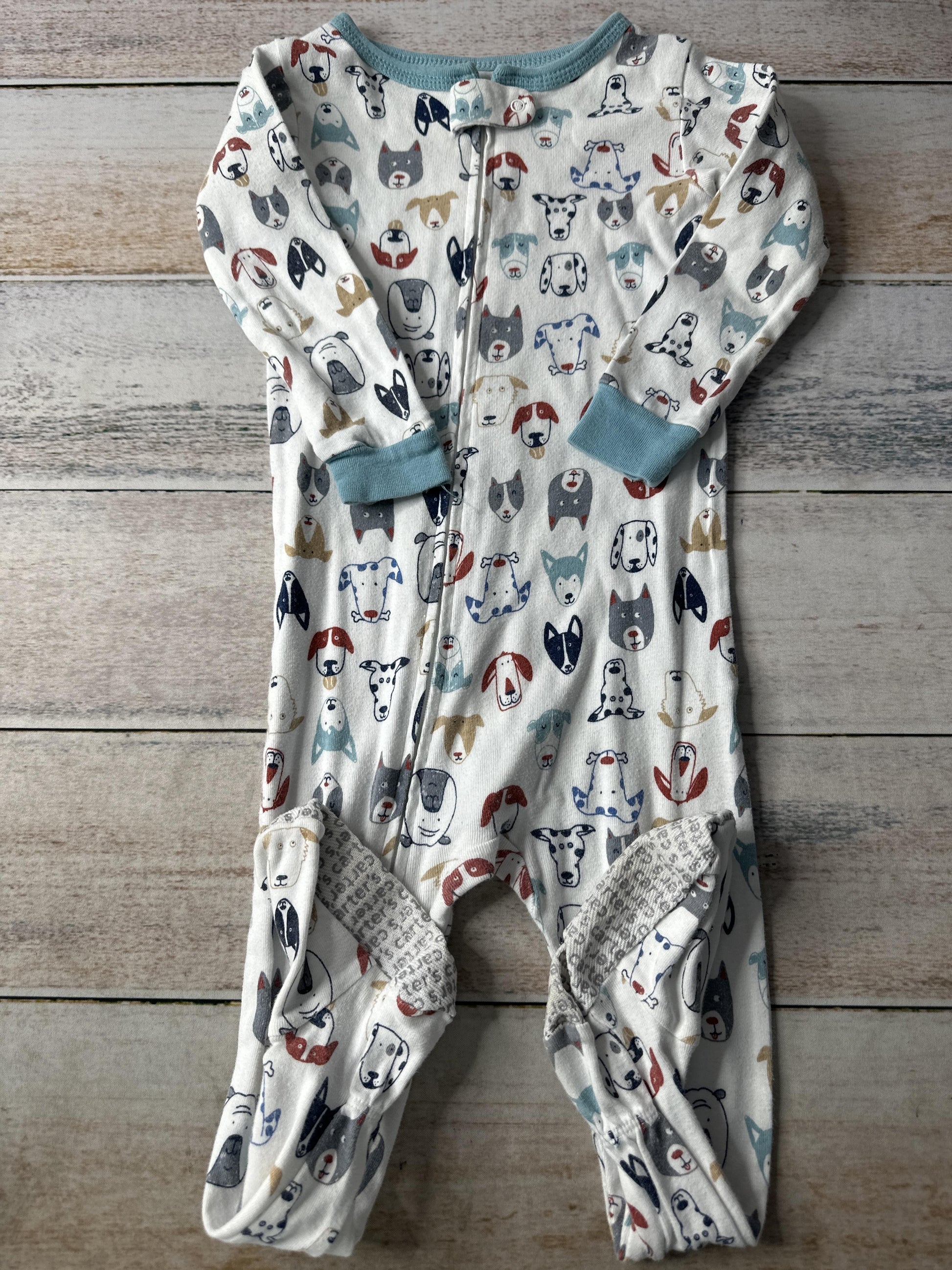 Carters Unisex White | dog Pajamas Size: 2T White | dog