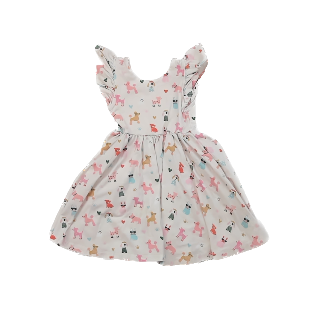 Ollie Jay Girls White | Dogs Dress Size: 4T White | Dogs