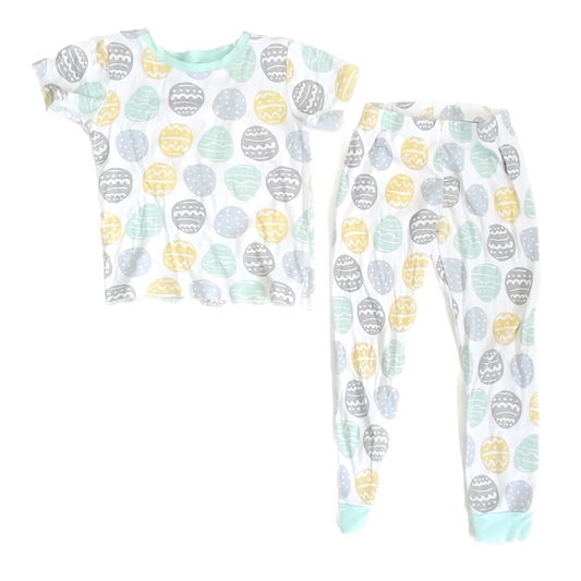 Carter''s Unisex white Eggs 2-piece Pajamas Size: 6 Years white Eggs
