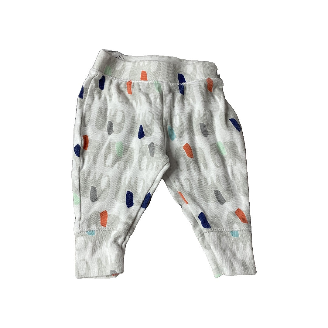 Cloud Island Unisex White | Elephant Pants Size: 0-3 months White | Elephant