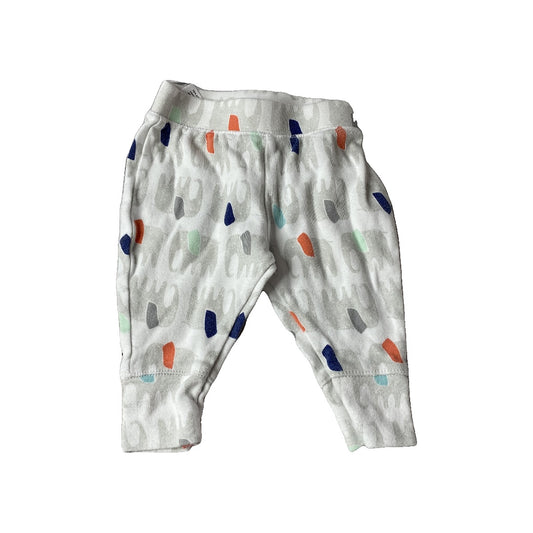 Cloud Island Unisex White | Elephant Pants Size: 0-3 months White | Elephant
