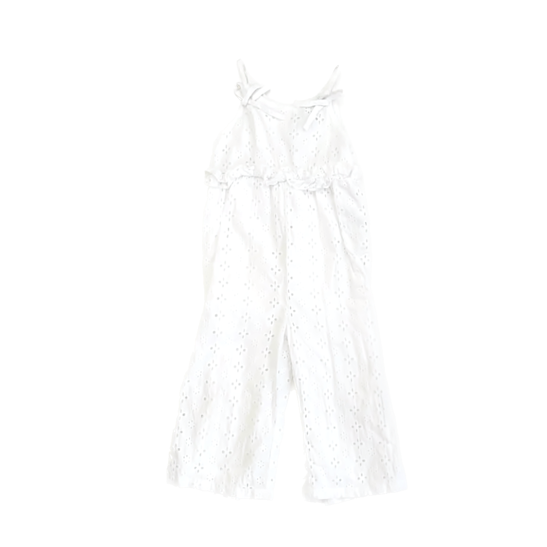 Habitual Girls White Eyelet Romper Size: 2T White Eyelet