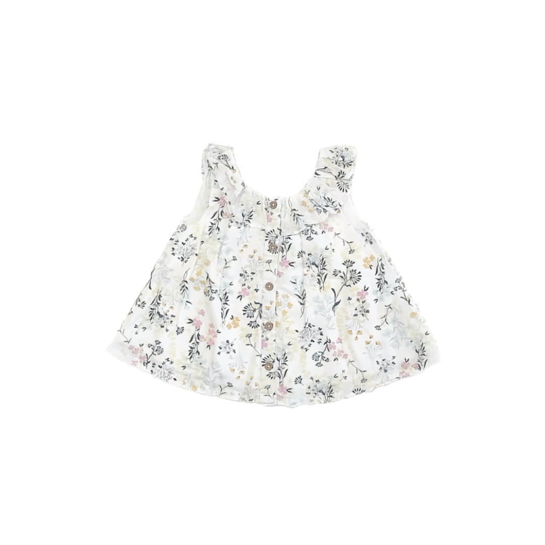 Joie Girls White Floral Tank Top Size: 3T White Floral