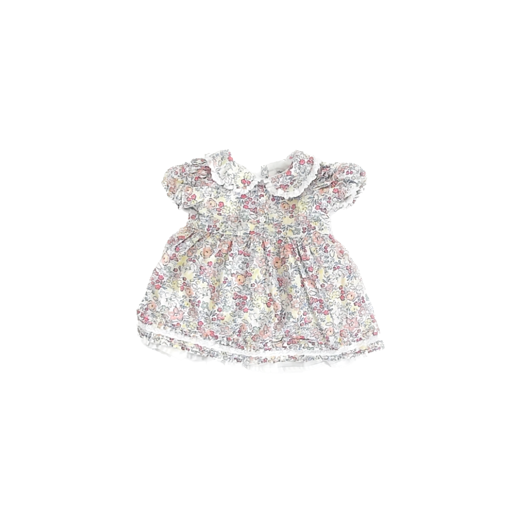 Catherine Malandrino Girls White Floral Dress Size: 3-6 Months White Floral
