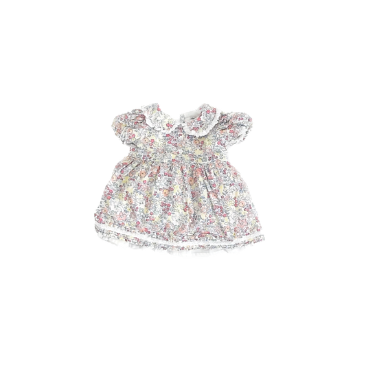 Catherine Malandrino Girls White Floral Dress Size: 3-6 Months White Floral