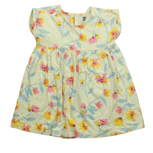 Tea Collection Girls White Floral Dress Size: 18-24 Months White Floral