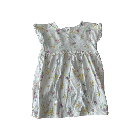 WonderNation Girls White | Floral Dress Size: 24 months White | Floral