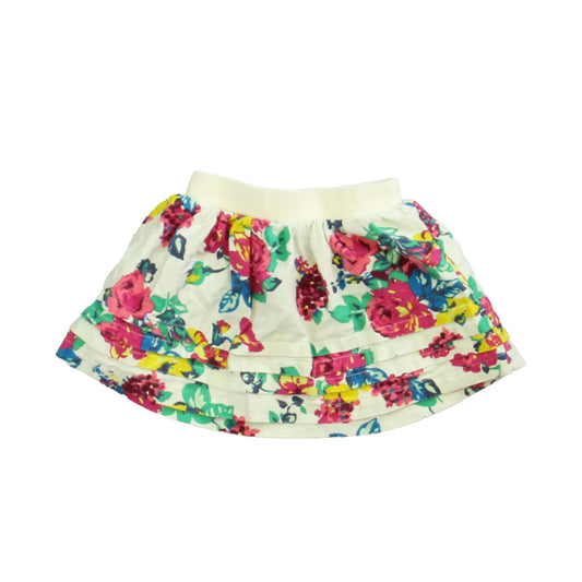 Tea Girls White | Floral Skirt Size: 2T