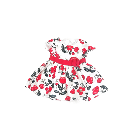 Carter''s Girls White Floral Special Occasion Dress Size: 6 Months White Floral
