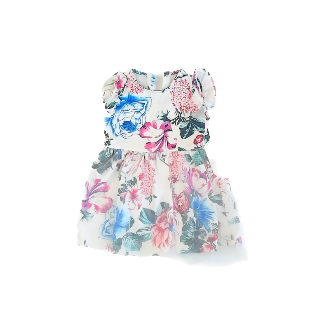 Unknown Girls White floral Dress Size: 4T* White floral