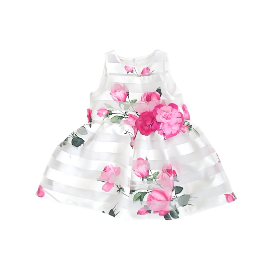 Pippa & Julie Girls White Floral Special Occasion Dress Size: 3T White Floral