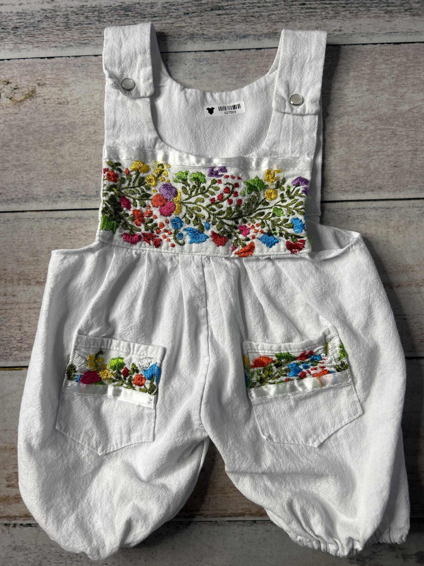 Girls White | Floral Romper Size: 12-18 months White | Floral