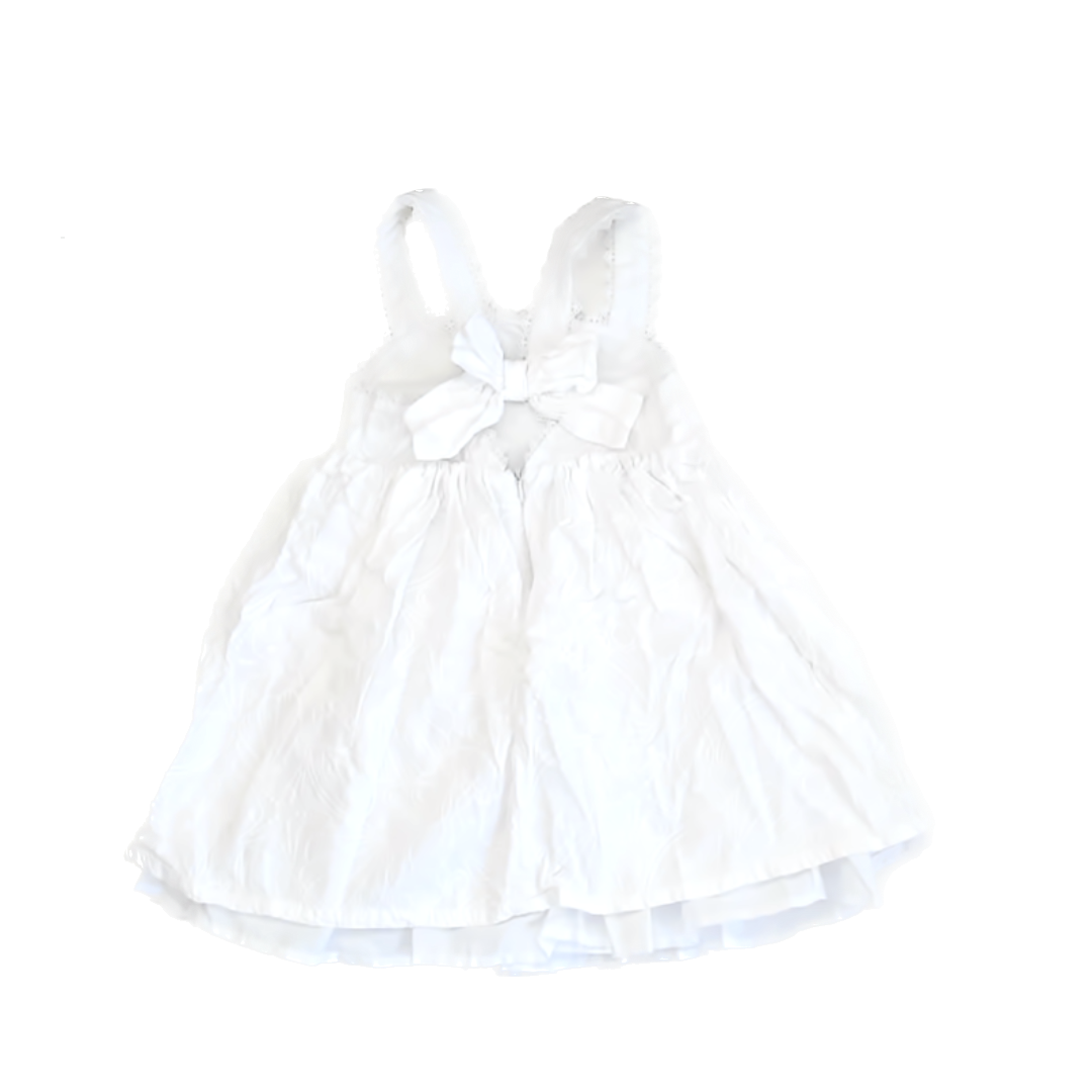 Happily Grey Girls White Floral Dress Size: 4T White Floral