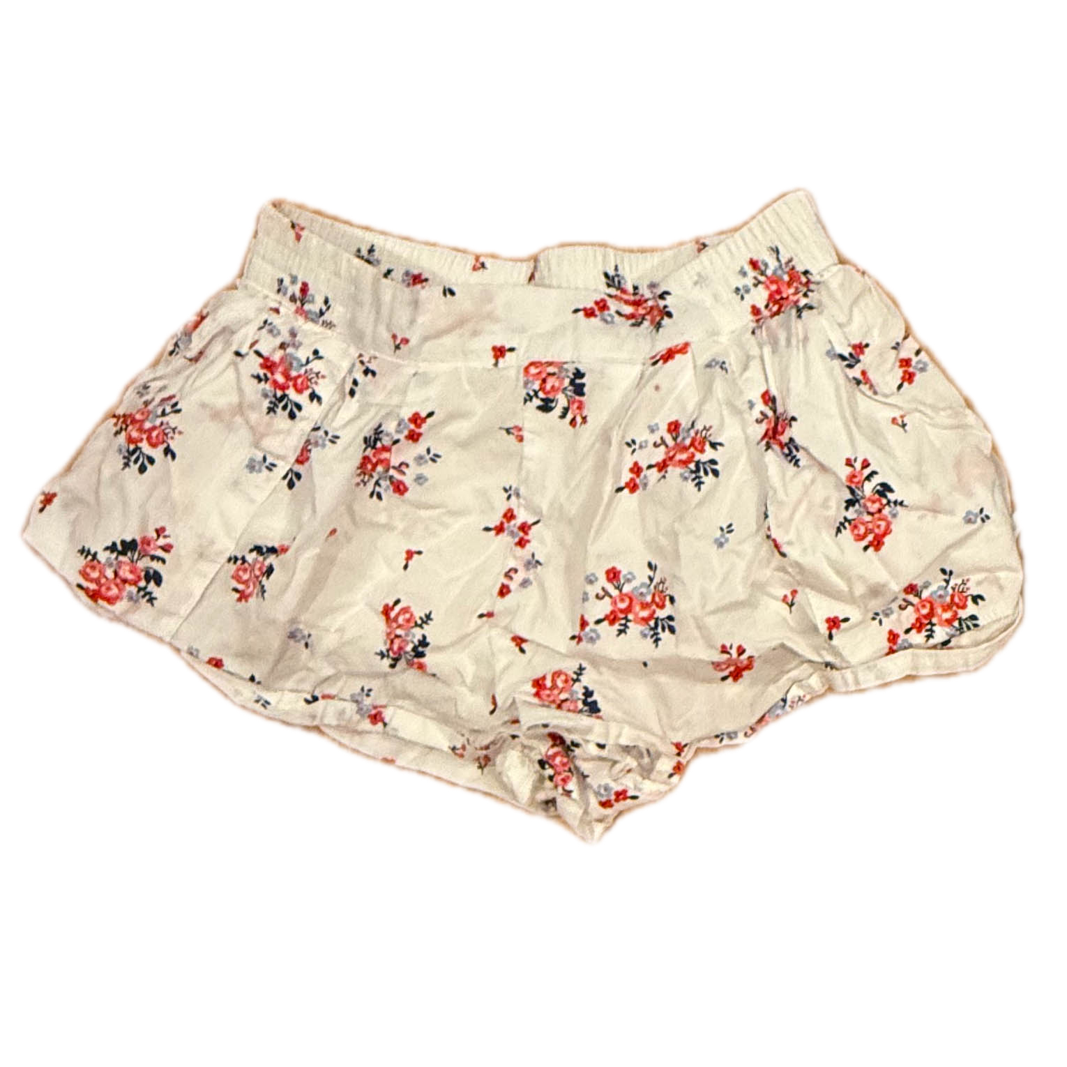 Janie and Jack Girls White Floral Shorts Size: 3T White Floral
