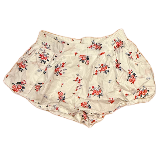 Janie and Jack Girls White Floral Shorts Size: 3T White Floral