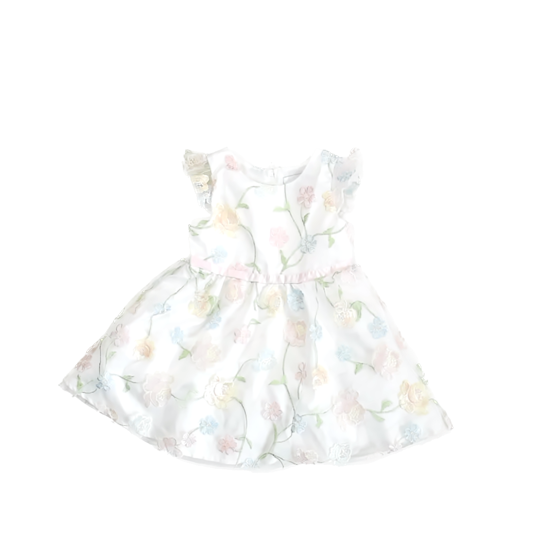 Rare edition Girls White Flowers Special Occasion Dress Size: 2T White Flowers