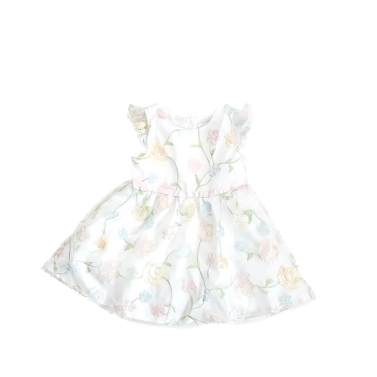 Rare edition Girls White Flowers Special Occasion Dress Size: 2T White Flowers