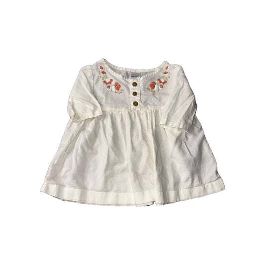 Carters Girls White | Flowers Dress Size: 6 months White | Flowers