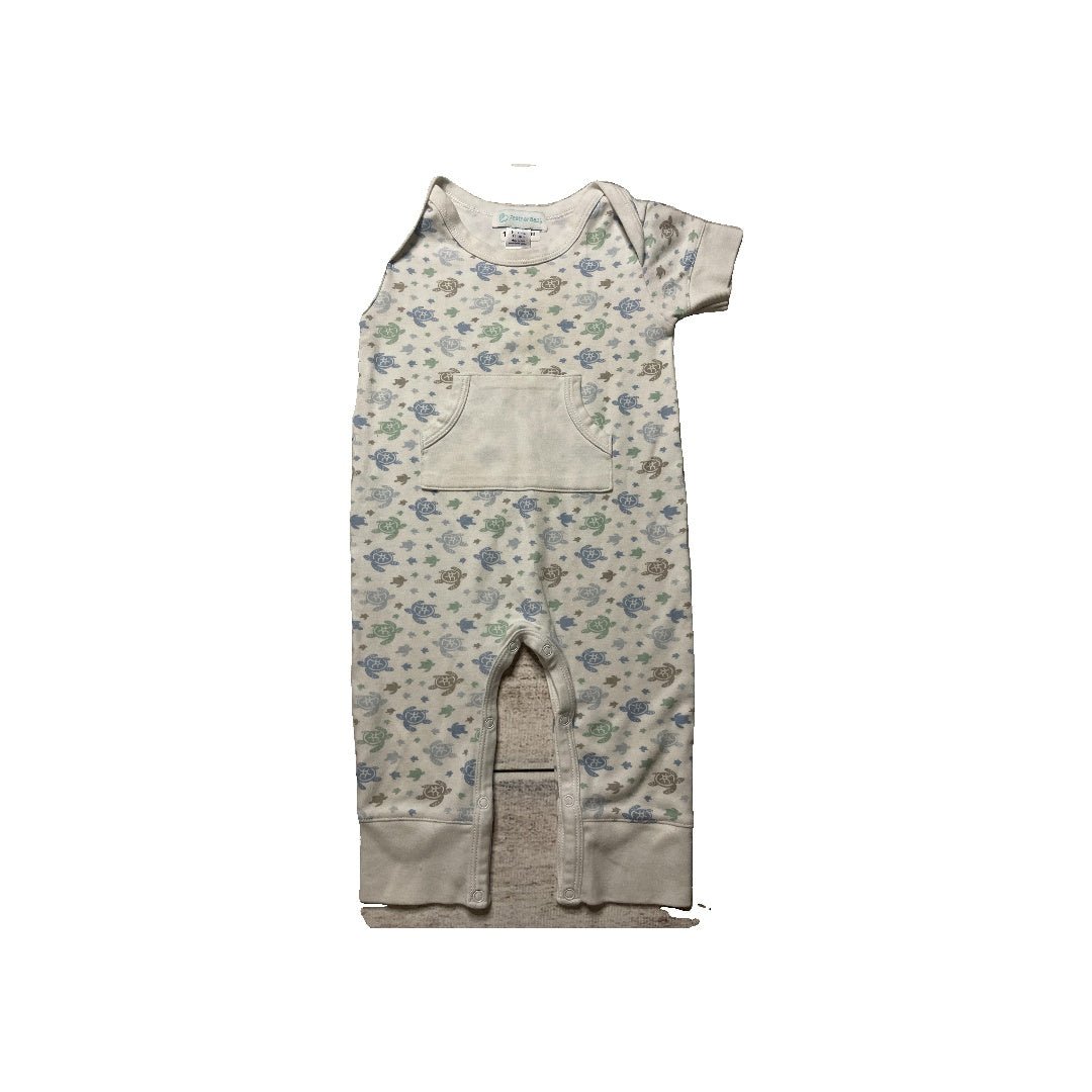 Feather Baby Unisex White | Forest Green | light green Pajamas Size: 9-12 Months White | Forest Green | light green