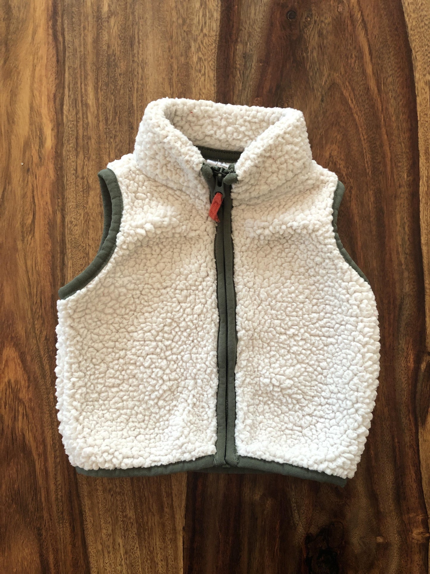 Carters Unisex White | Forest Green Vest Size: 0-3 months White | Forest Green