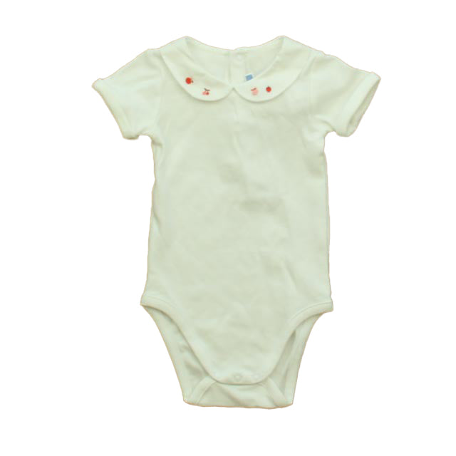 Jacadi Girls White Fruit Onesie Size: 12 Months