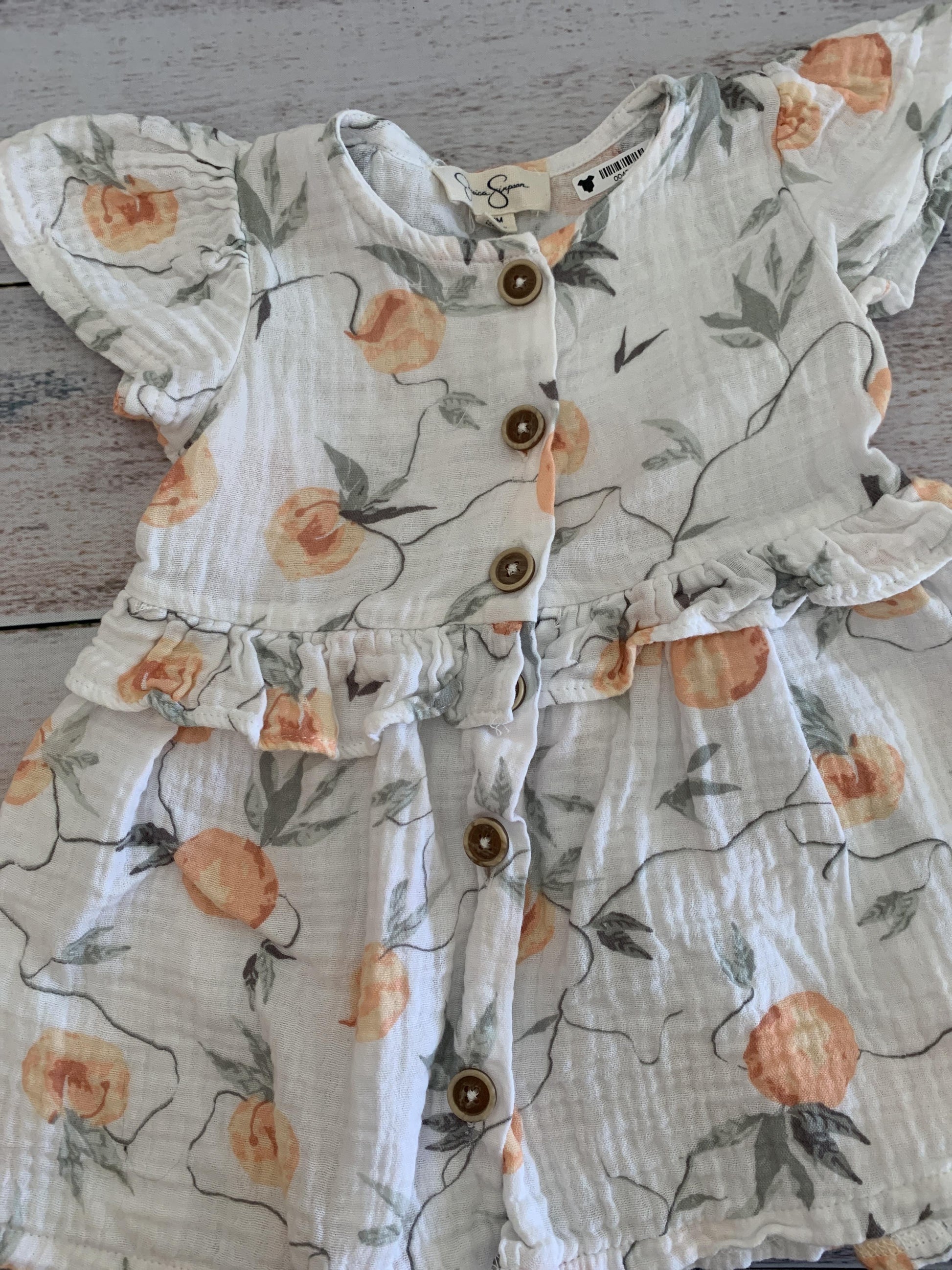 Jessica Simpson Girls White | Fruit Dress Size: 12M White | Fruit