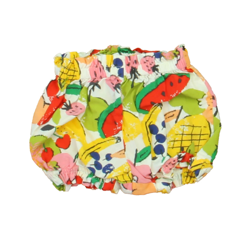 Hanna Andersson Girls White Fruit Shorts Size: 3-6 Months White Fruit