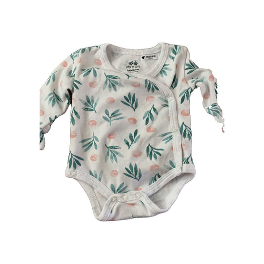 asher and olivia Girls White | Fruit Onesie Size: Newborn White | Fruit