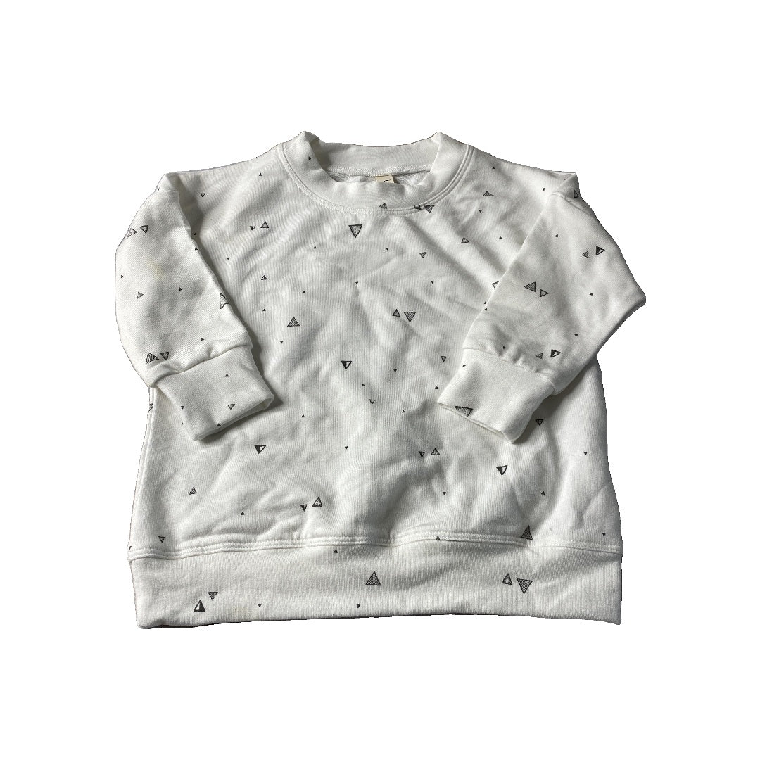 BabySprouts co Unisex White | Geometric Sweater Size: 18-24 months White | Geometric