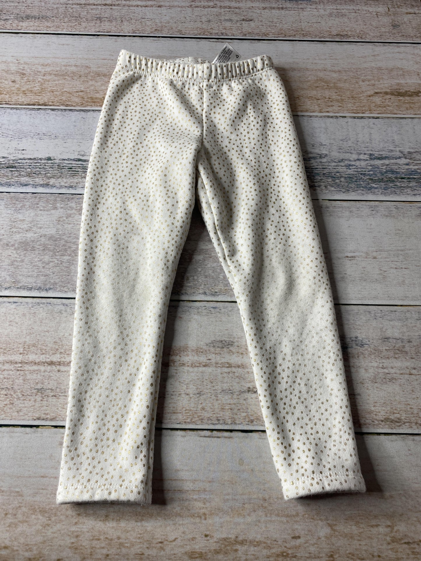 Cat & Jack Girls White | Gold Pants Size: 3T White | Gold