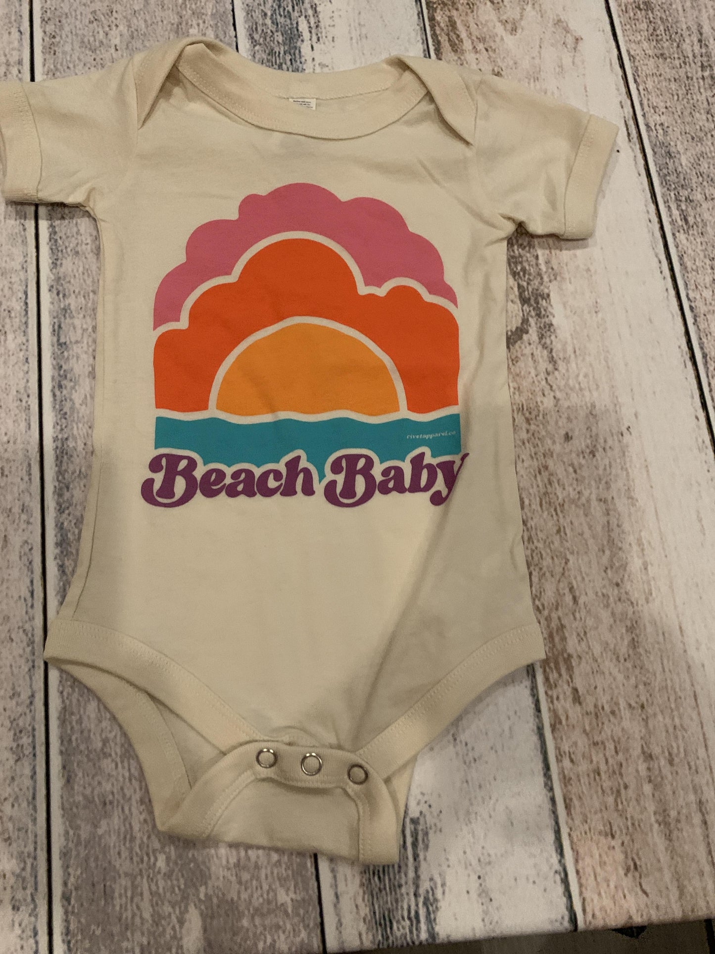 Rivet Apparel Girls White | Graphic Onesie Size: 6-12 months White | Graphic