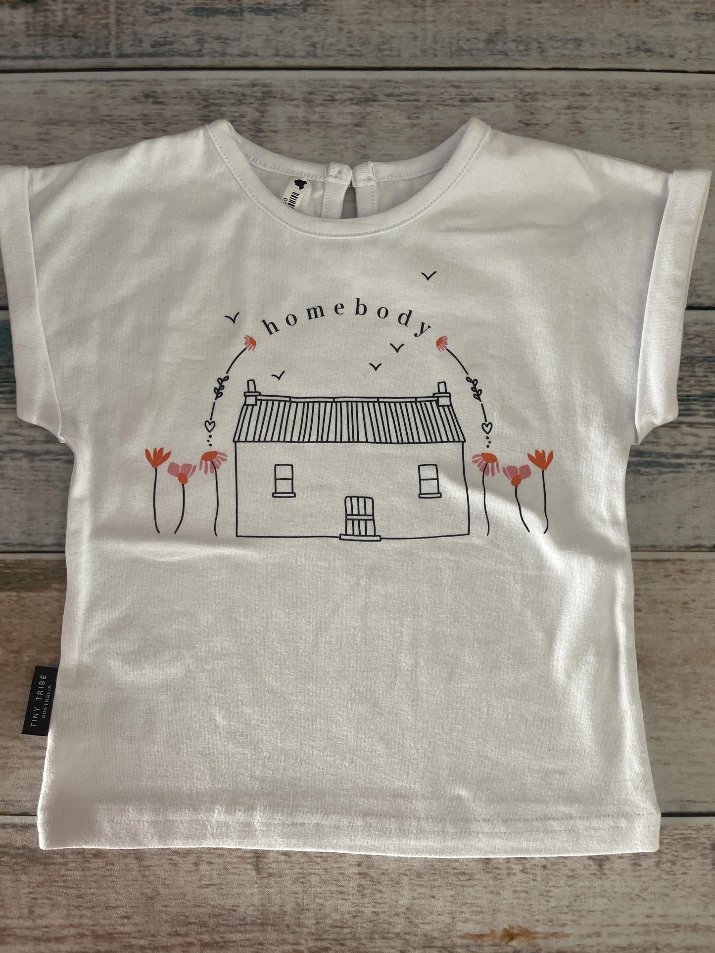 Tiny Tribe Girls White | Graphic T-Shirt Size: 18-24 months White | Graphic