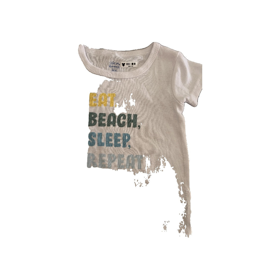 Cutie Pie Dreamers Girls White | Graphic Pajamas Size: 24 months White | Graphic