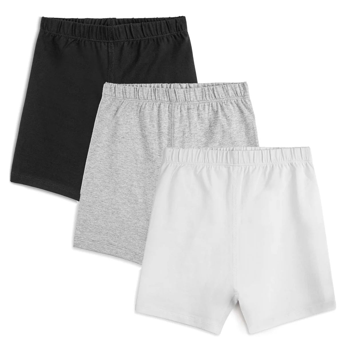 Mightly Girls White | Gray | Black Shorts Size: 2-5T White | Gray | Black