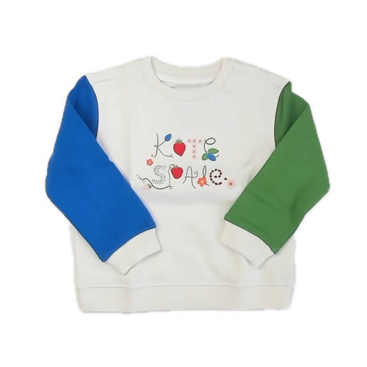 Kate Spade for Target Girls White | Green | Blue Sweatshirt Size: 4T White | Green | Blue
