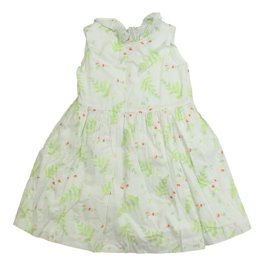 Hope & Henry Girls White | Green | Orange Dress Size: 2T White | Green | Orange