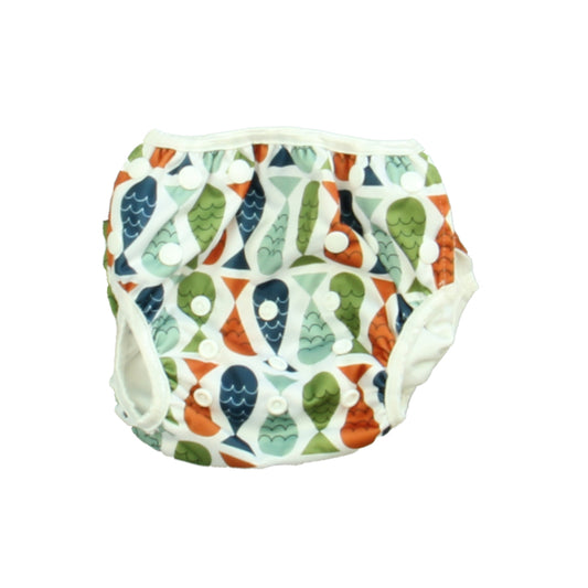 Beau & Belle Littles Boys White | Green | Rust Swimwear Size: 0-36 Months